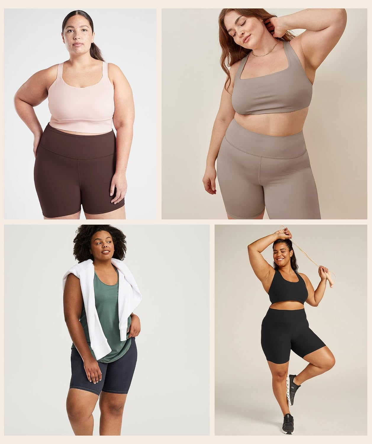 VALANDY Creamlush Plus Size Biker Shorts for Women - 8" High Waisted Ultra Soft Yoga Shorts(L-5XL)