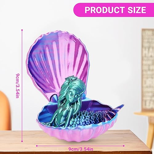 Miniatura 3 de Figura impresa en 3D, adorno decorativo de mar, estatua de exhibición de fantasía estilo océano, pieza de exhibición coleccionable para escritorio,