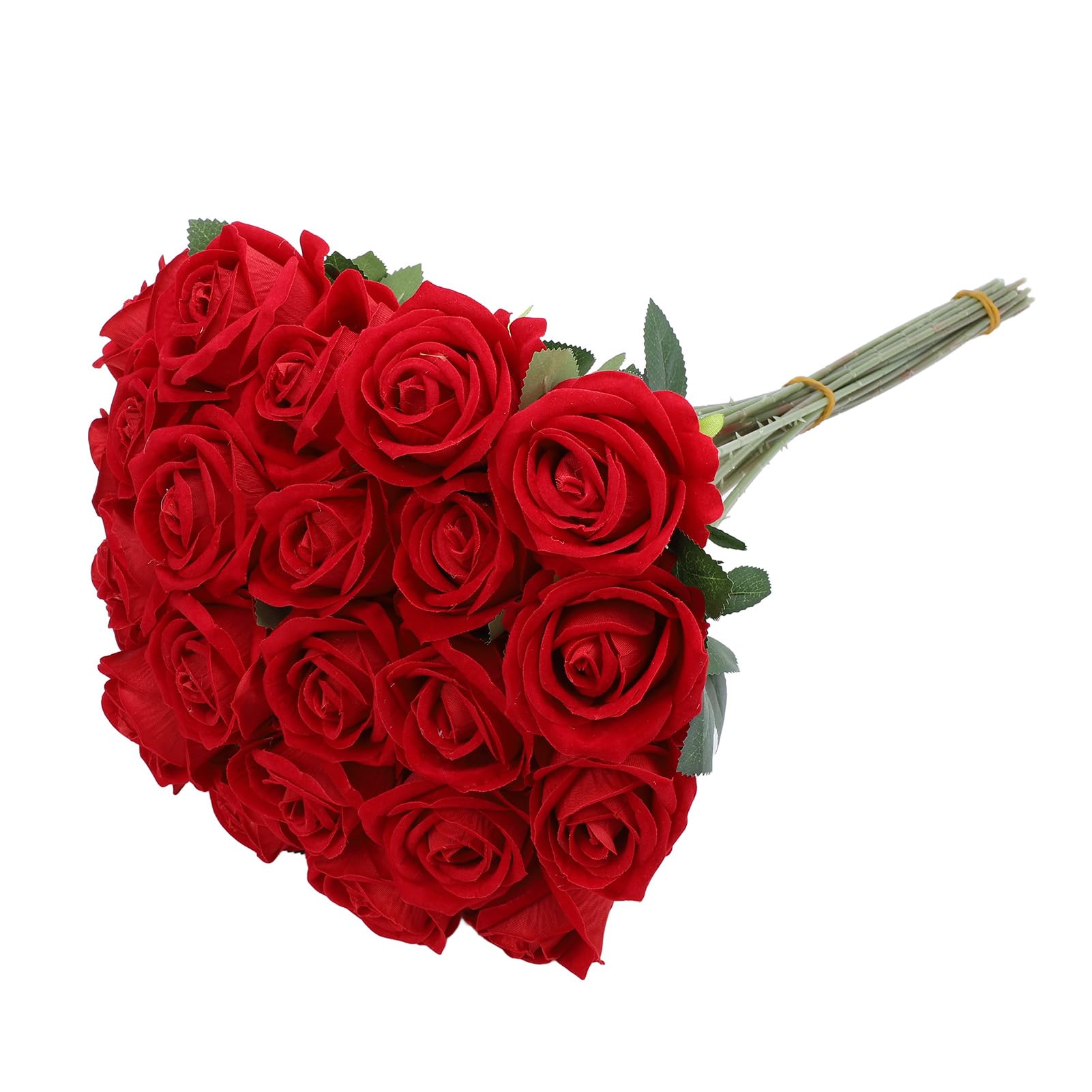 Künstliche Seidenblumen, 19,9 Zoll Realistische Langstielige (Rot)