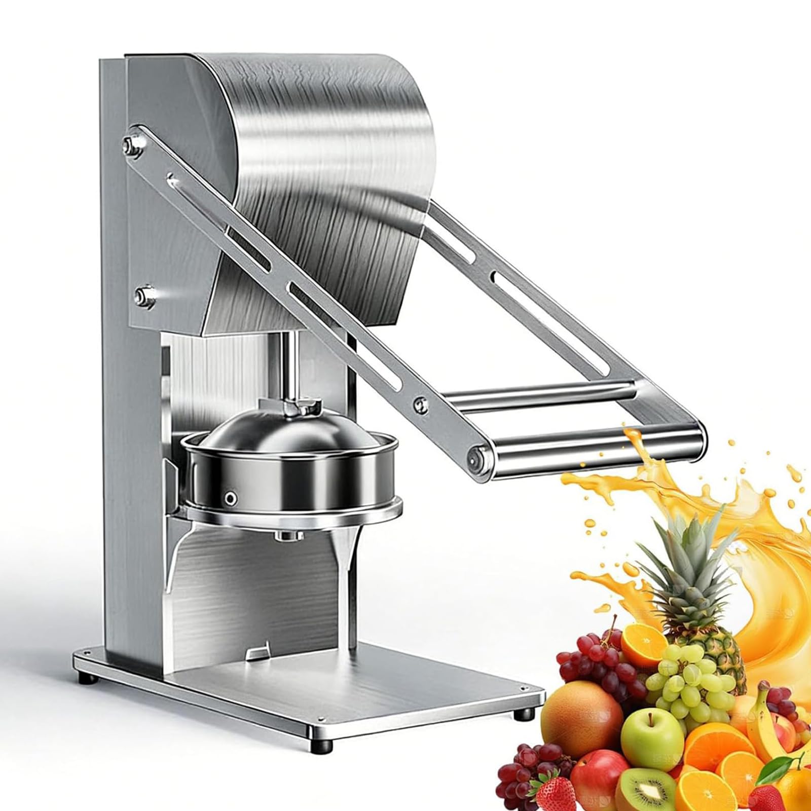 Exprimidor manual doméstico y comercial de acero inoxidable para desayunos saludables