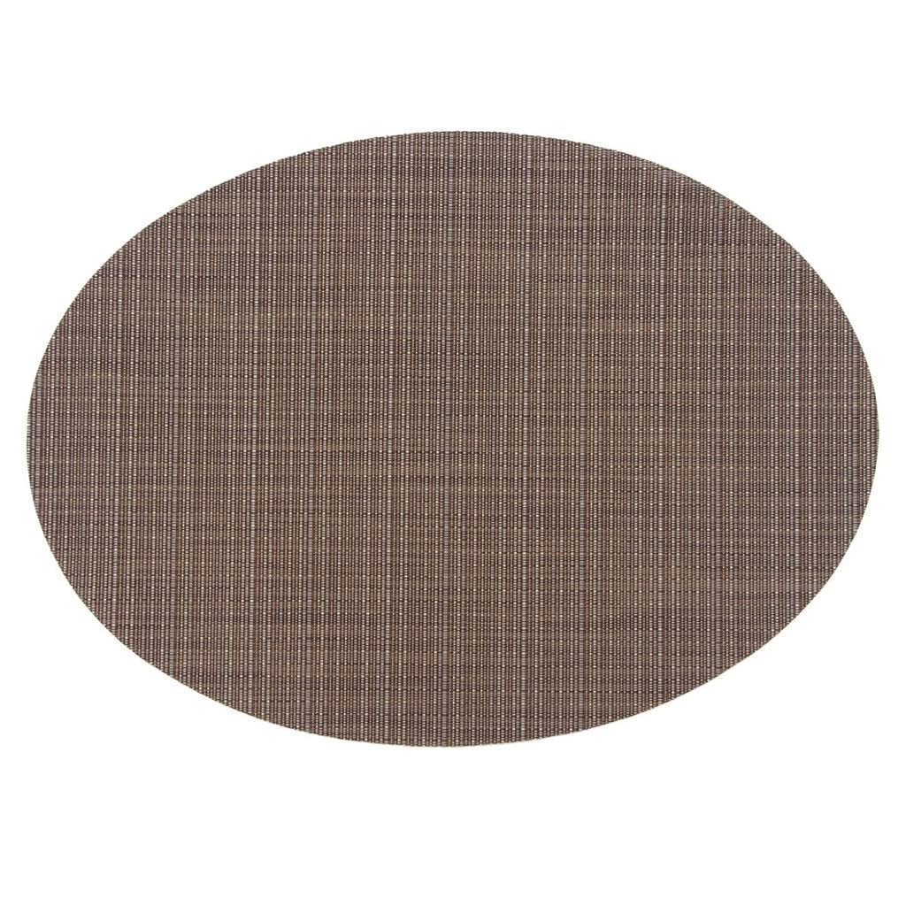 IANSHFKN European Placemats Pvc Hotel Restaurant Vertical Pattern Western Dinner Mat Oval Coffee Table