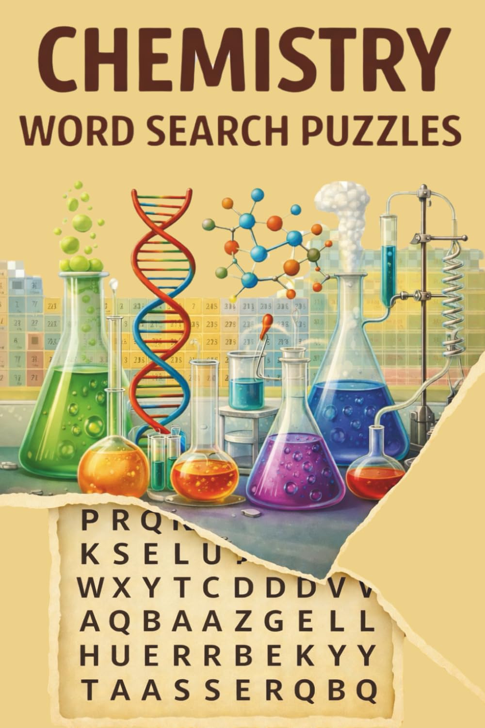 Chemistry Word Search Puzzle Book: 55 Word Searches Featuring Chemistry Terms, Elements, Compounds & More | For Adults, Seniors & Teenagers | Large Print
