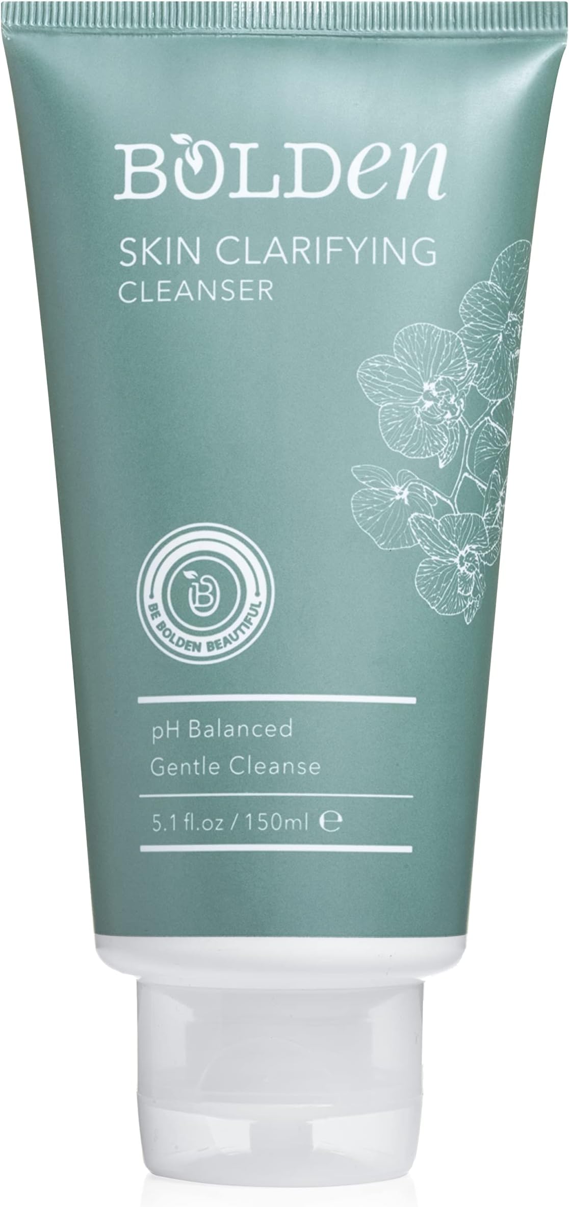 BOLDEN Skin Clarifying Cleanser | pH Balanced Acne Control Face Wash | Unclogs Pores for Oily and Acne-Prone Skin | Leaves Skin Hydrated and and Fresh | Sulfate-Free | 5.1 Fl Oz