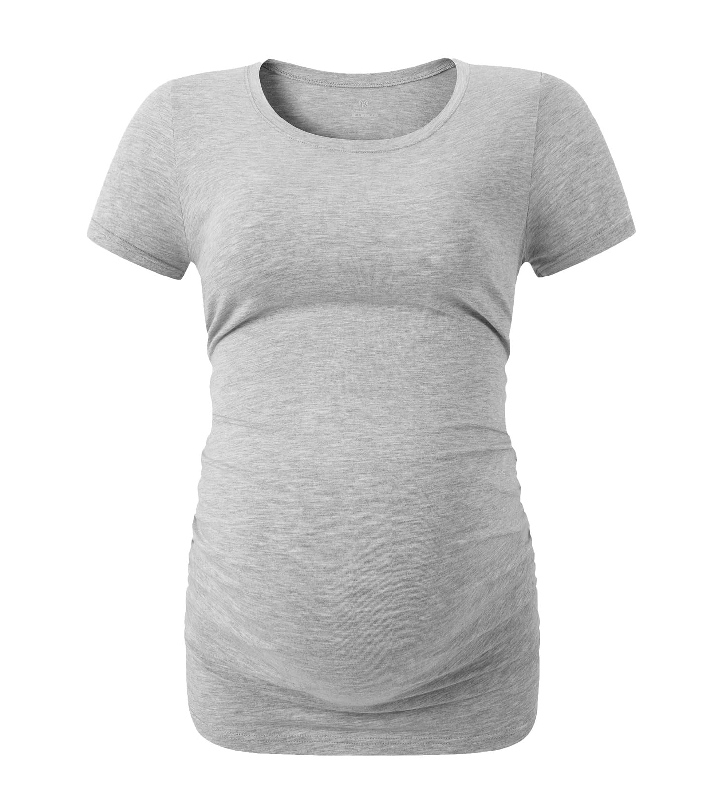 LAPASA Camiseta de Manga Corta para Premamá Pack de 3, T-Shirt Mujer Embarazada Maternidad, Ropa Premamá Verano, Cómodo y Suave L55