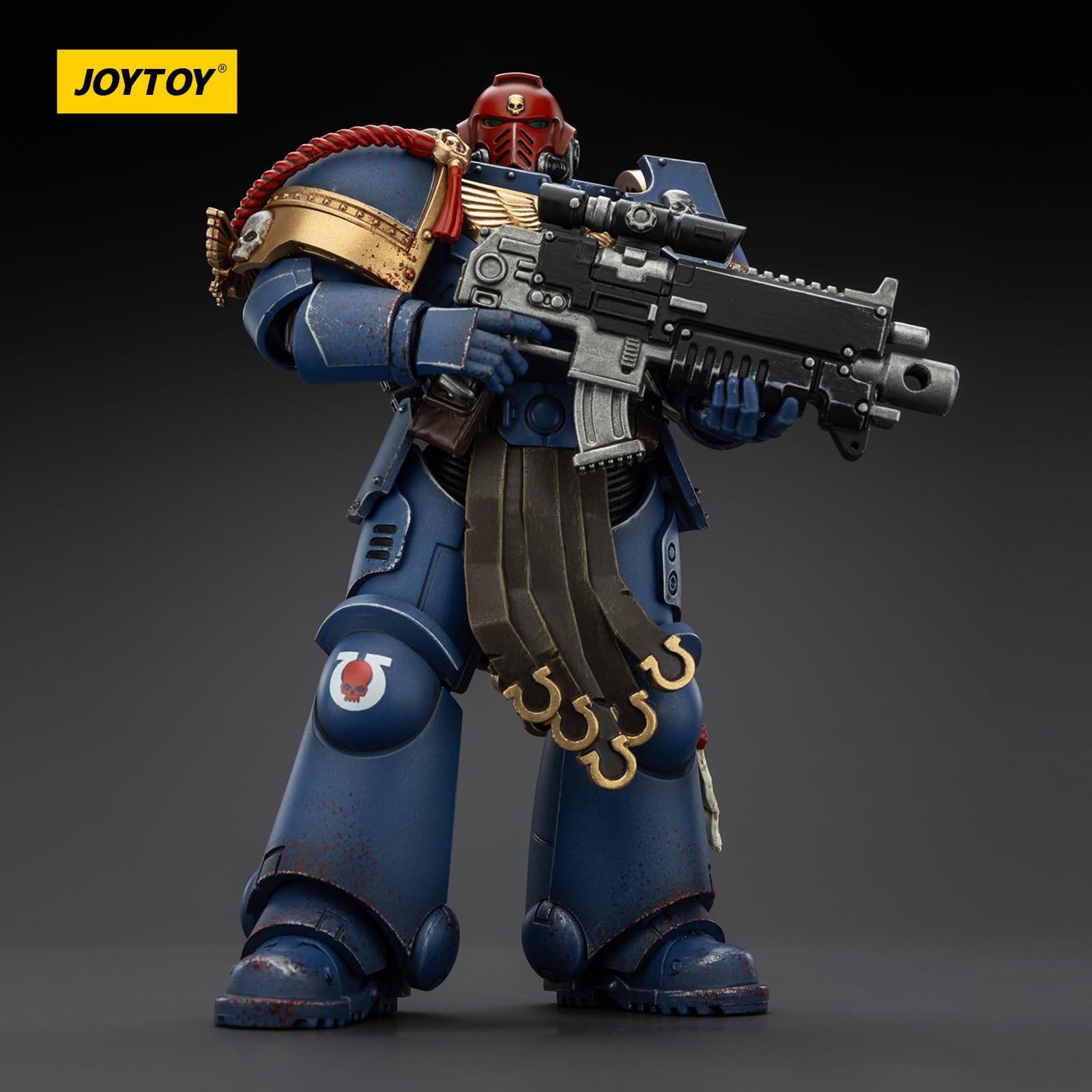 JOYTOY Warhammer 40k Space Marine 2, Ultramarines Sergente Gadriel, Edizione da Collezione 1/18, Figura d'Azione Modello da Collezione ed Esposizione