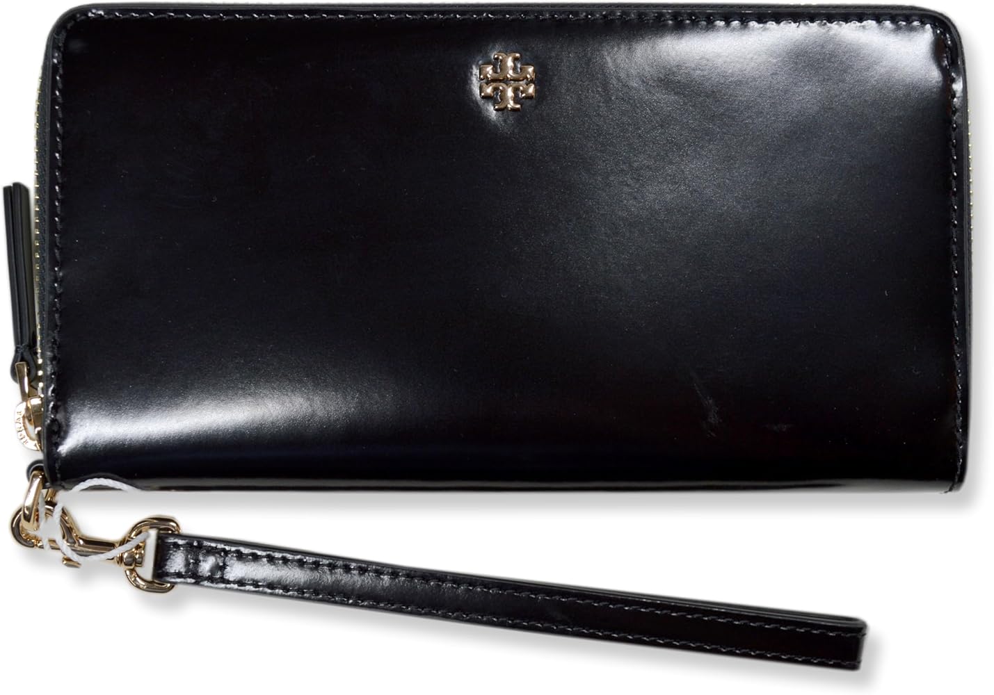 Amazon.com: Tory Burch Womens 162753 Emerson Patent Zip Around