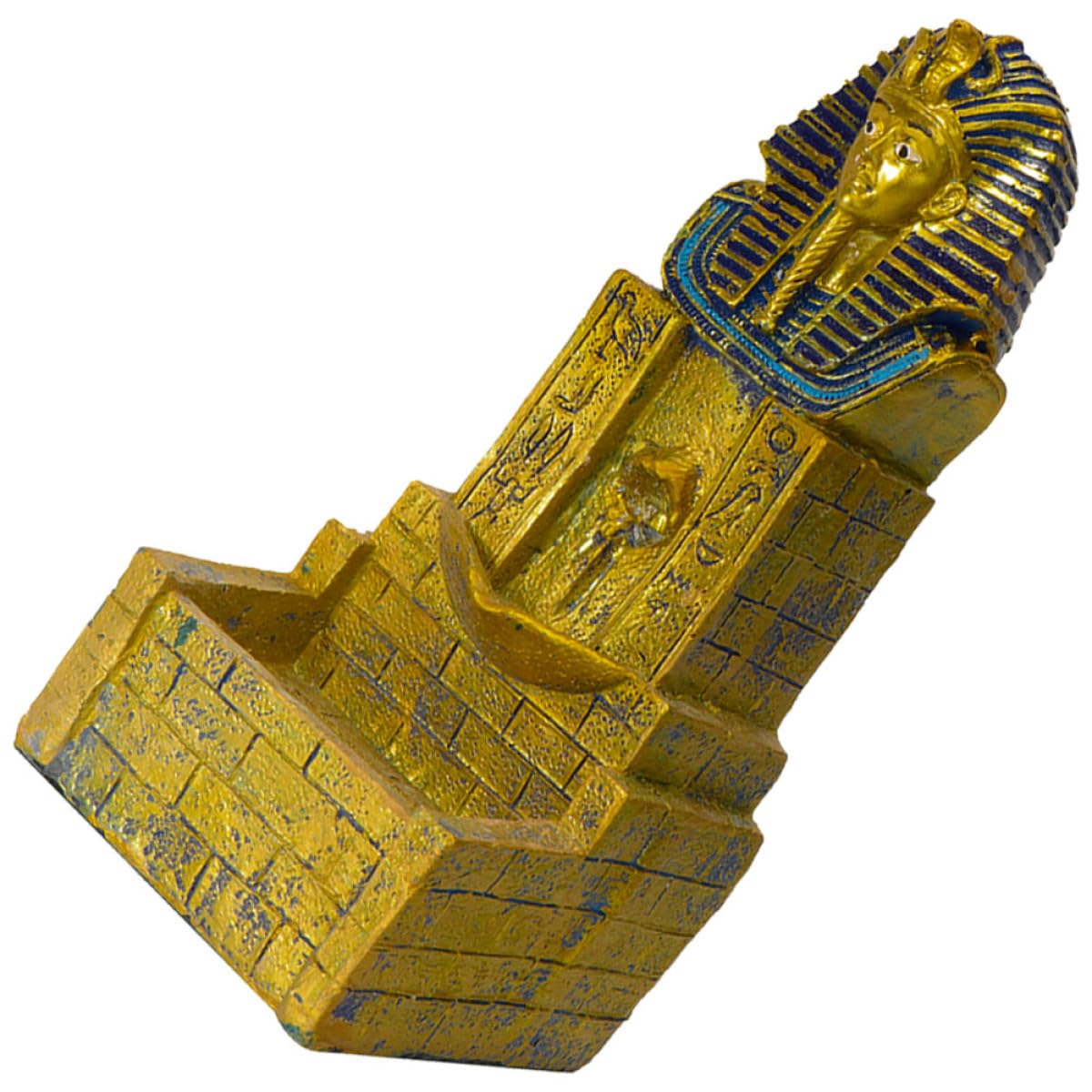 Abaodam Quemador de Incienso Cascada Dorado de Resina Estilo Antiguo Egipto para Estudio, Adorno Delicado Que Relaja y Purifica el Aire