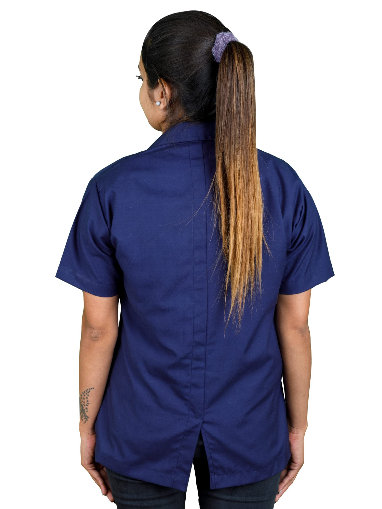 Lathiya. Lab Coat Half sleeve,Color- Blue -XL (XL) 1