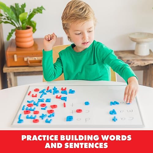 Miniatura 4 de Educational Insights Alfaimanes minúsculas codificados por colores juego de 42 imanes ABC letras magnéticas minúsculas alfabeto magnético a partir