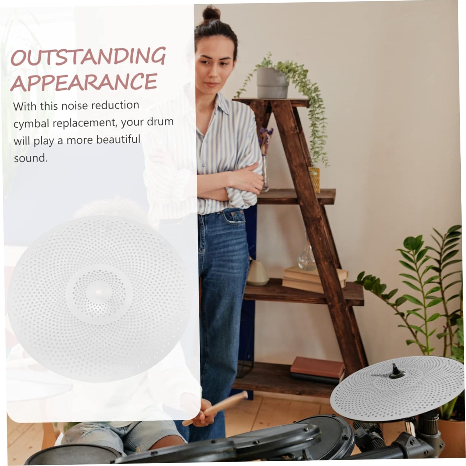 3pcs Drum Cymbal Set Alloy Drum Cymbals Mute Pack for Professional Noise Reduction