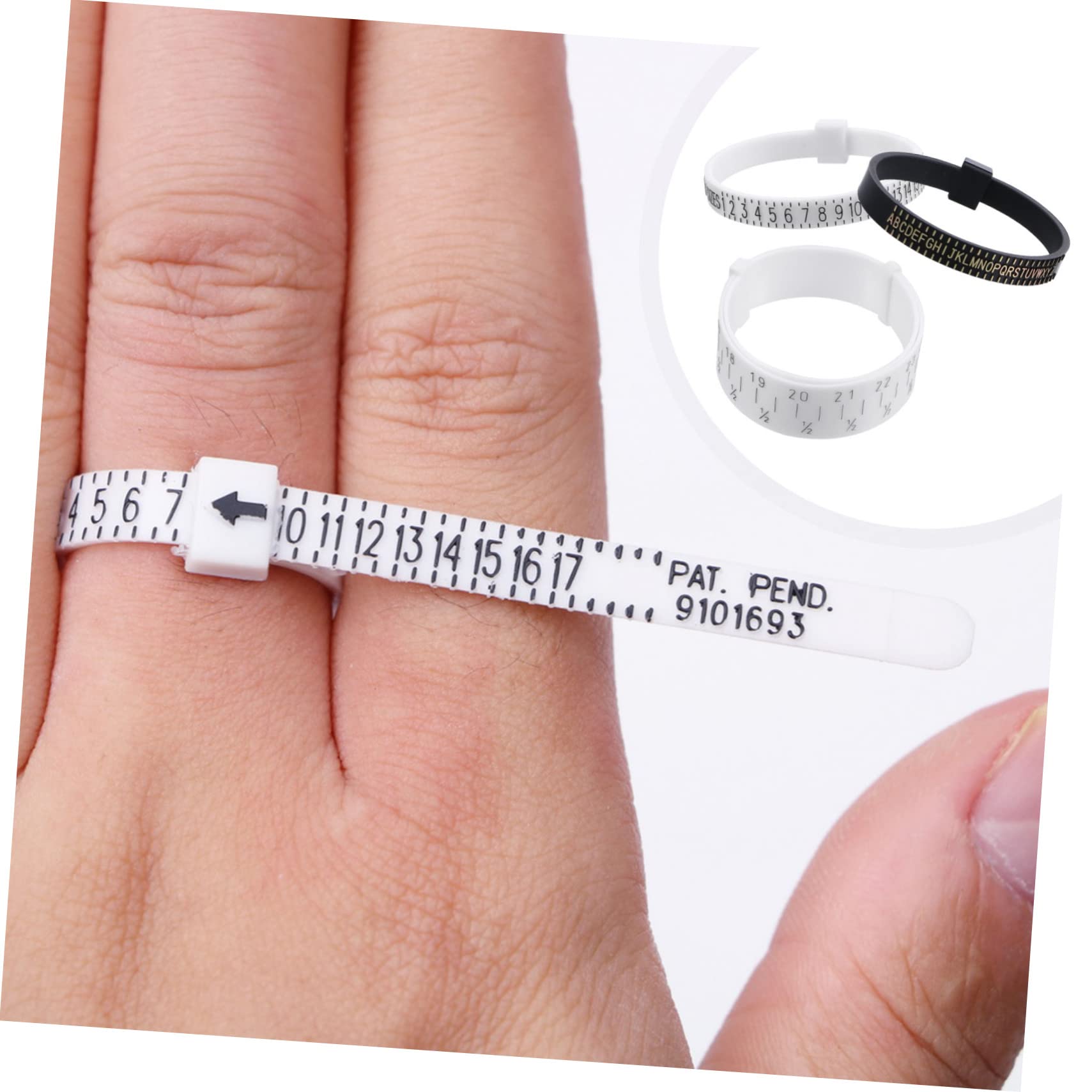 Homoyoyo Ring Measurer Tool Jewelry Measurement Device Finger Gauge Ring Diameter Measurer for Wedding Engagement