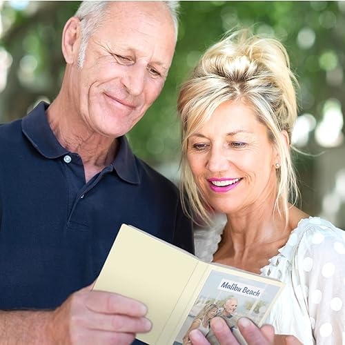 Miniatura 7 de CRANBURY Álbum de fotos pequeño 4x6 (Marfil), paquete de 2 álbumes de fotos de 4 x 6, libro de fotos con 24 bolsillos que muestran 48 imágenes, mini