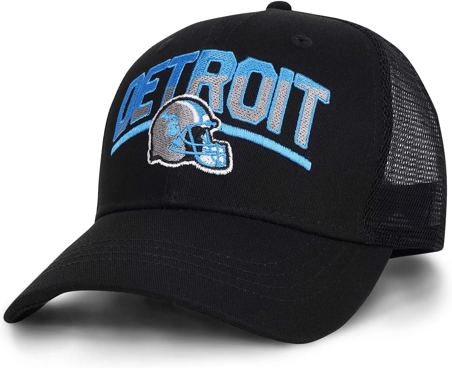 Football Fans Embroidered Trucker Hat, Football Team City Adjustable Baseball Hats Best Gift for Men Women