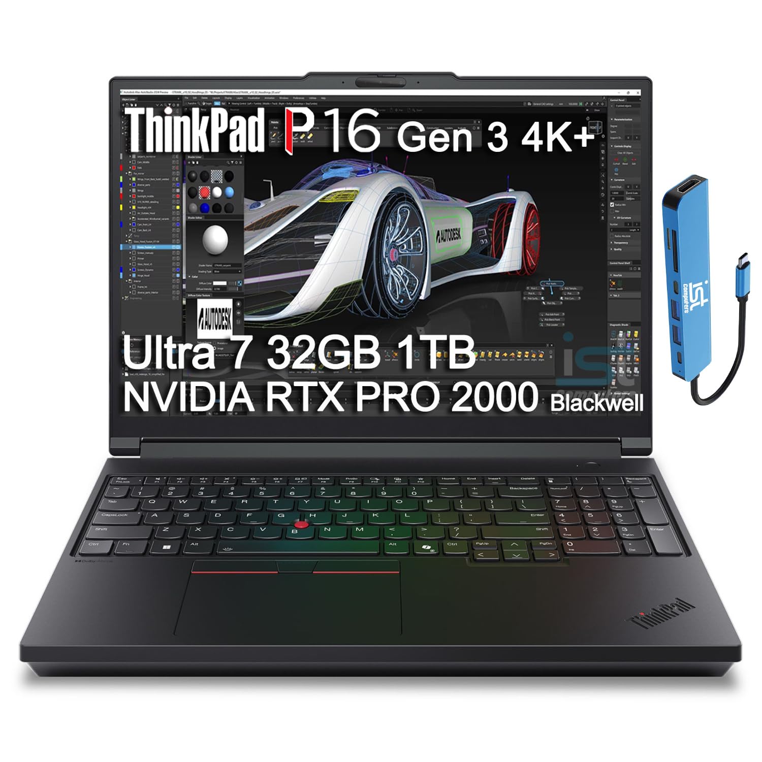 Lenovo ThinkPad P1 Gen 7 Workstation AI Laptop (Intel Ultra 9 185H
