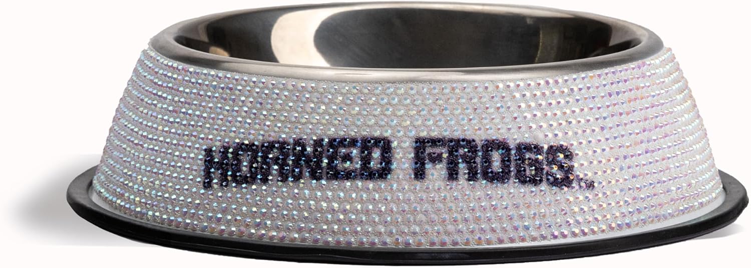 The Memory Company | Licensed NCAA Bling Team Logo Stainless Pet Bowl