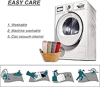 Vista 4 de Fashion Round Area Rugs Gray Black Circular Carpet for Living Room Bedroom Bedside Rugs Home Floor Decor Mat - 80cm 100cm 120cm 140cm 160cm 180cm