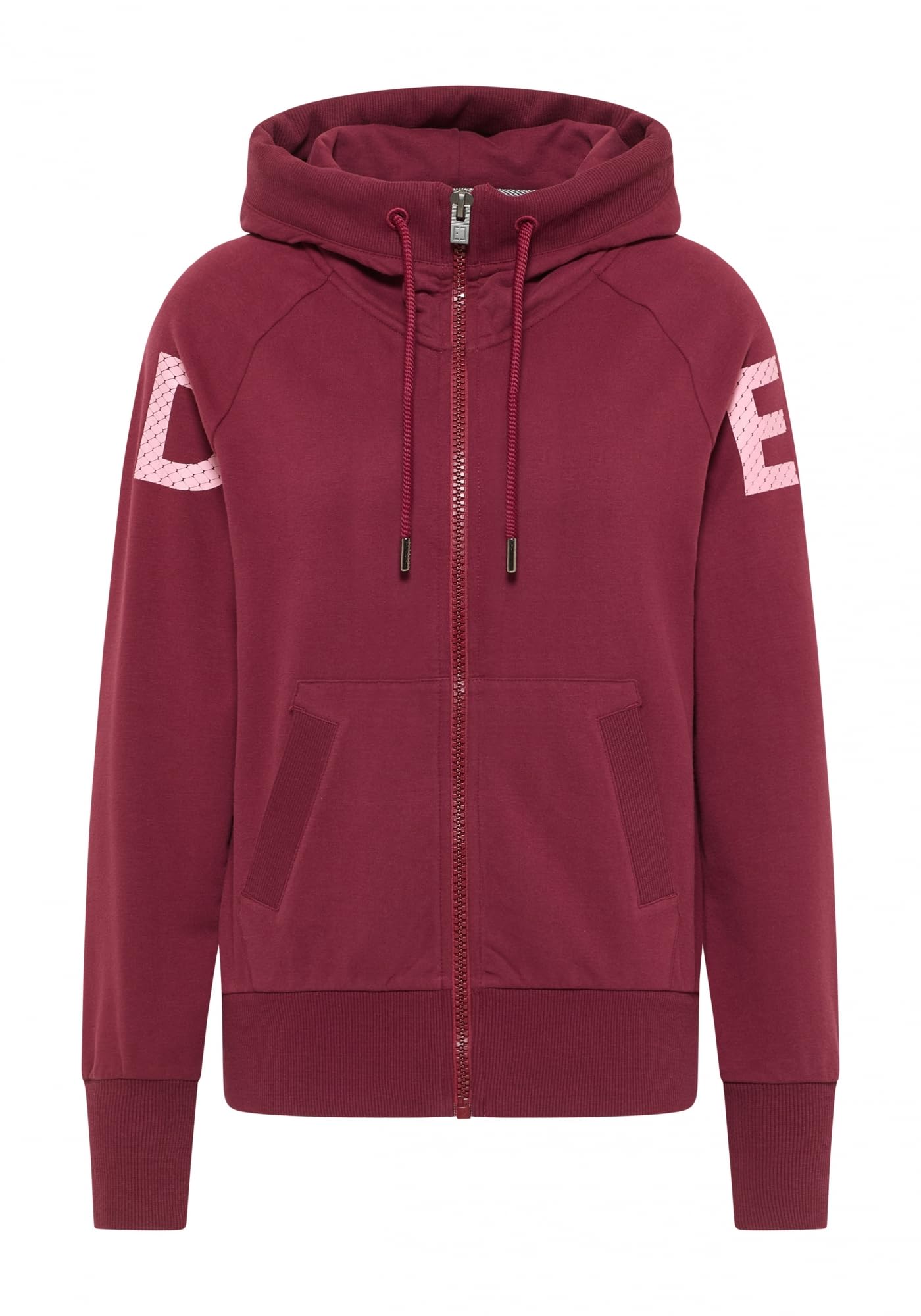 Elbsand Damen Sweatjacke mit Kapuze ESWKalea Zip Hoodie Logoprint