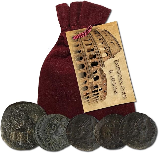 Ancient Roman Coins Five Genuine Collectable Antiquities Emperors, Gods, Legions