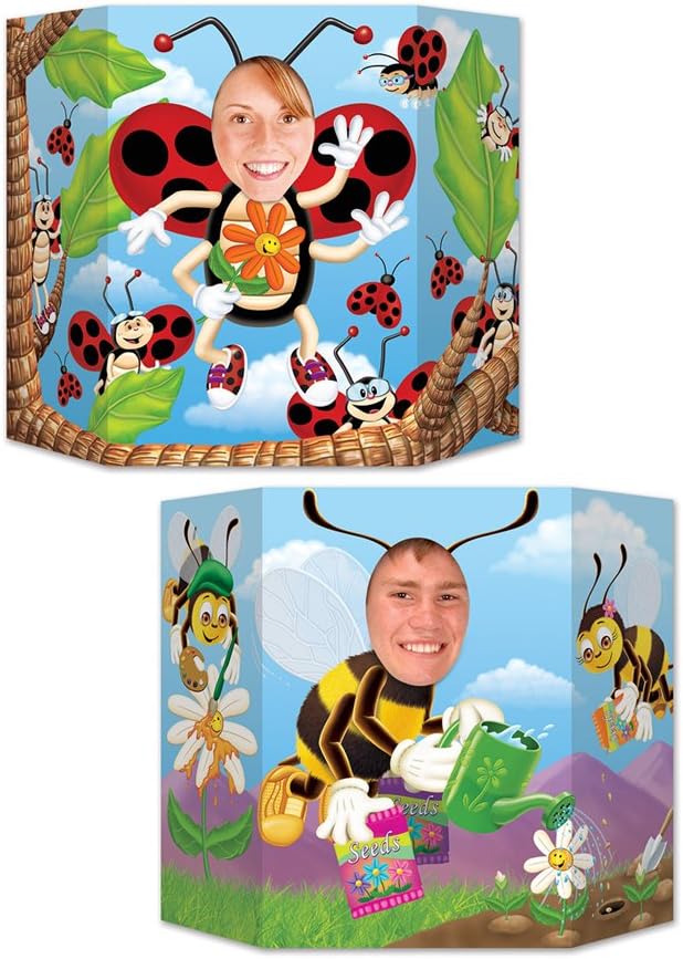 Beistle Party Decoration Ladybug/Bumblebee Photo Prop 3' 1" x 25"- Pack of 6