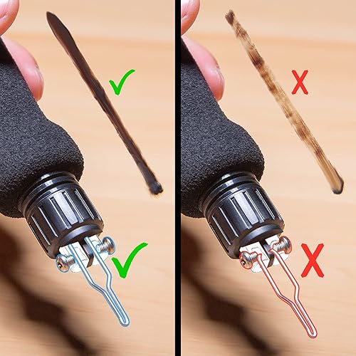 Miniatura 7 de WEP 939-II - Estación de pirografía para quemar leña 32 en 1 con 20 puntas de quemador de madera, bolígrafo cómodo con 2 plantillas de números de