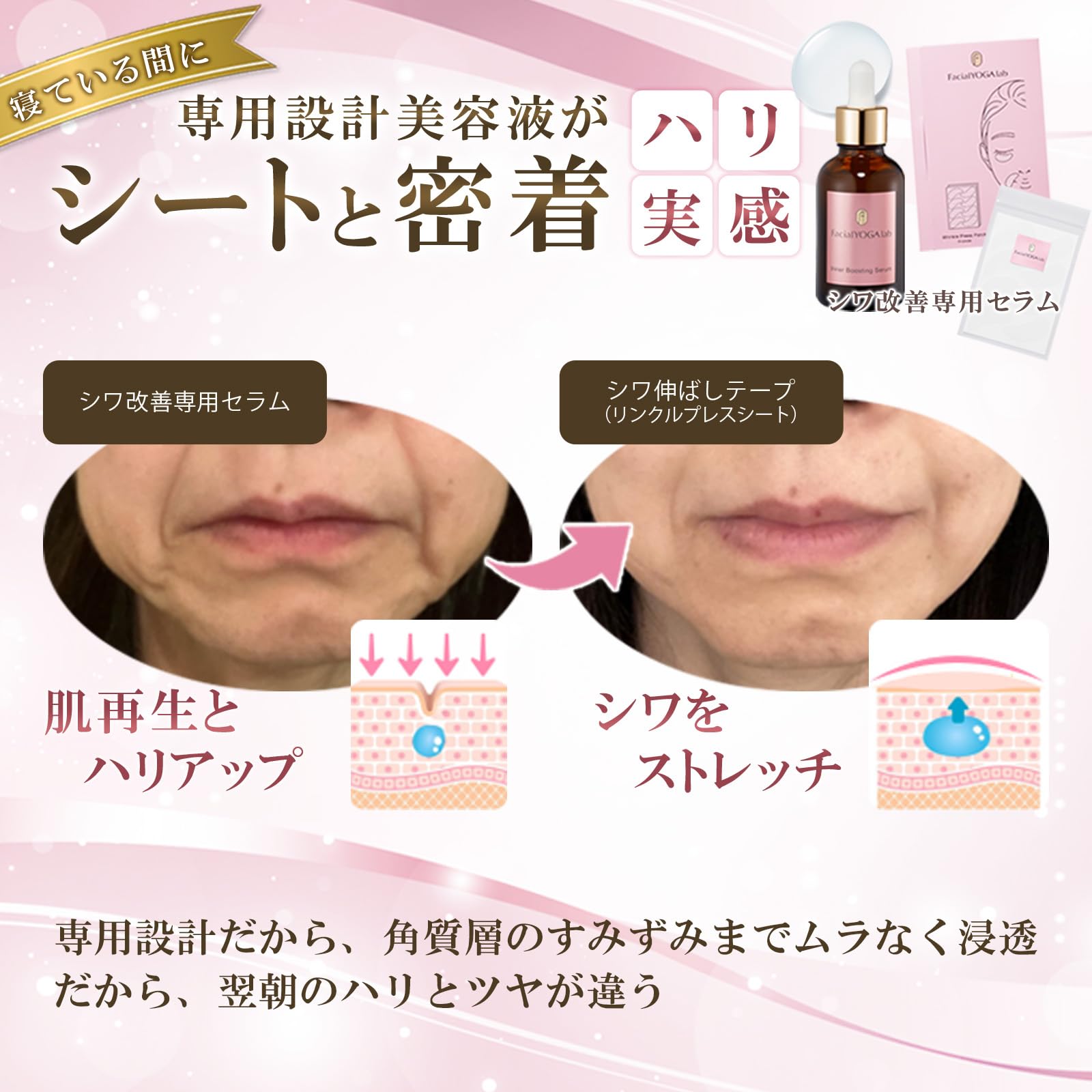 Amazon.co.jp: 「顔ヨガ協会監修」フェイシャルヨガラボ しわ伸ばし