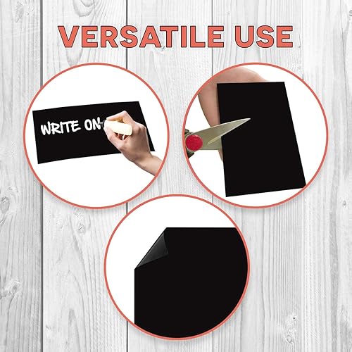 Miniatura 2 de Imán negro en blanco para automóvil, imán en blanco para diseñar imanes personalizados, calcomanías magnéticas para automóviles, camiones, autobuses