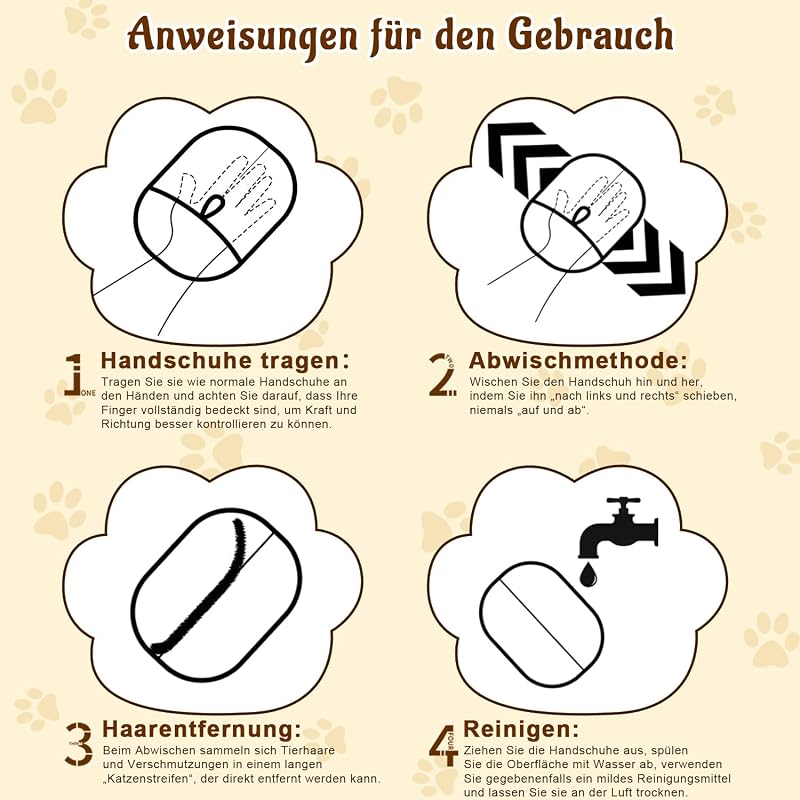 CXYP Szőreltávolító Mágneses Kesztyű Háziállat Szőrszedéshez - 1 Items