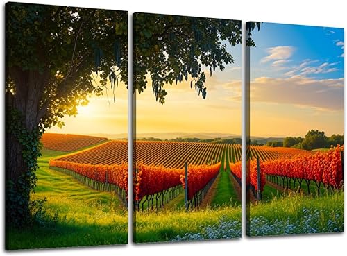 Miniatura 10 de 3 Piece Canvas Wall Art Prints Picture Retro wave synthwave vaporwave skyline scenery landscape Framed Wall Painting Modern Artwork Poster Home