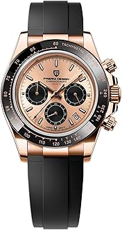 - Pagani Design Mens Sapphire Glass Chronograph Stainless Steel Waterproof Luminous Watch Japanese Movement Men Quartz Watch for Men