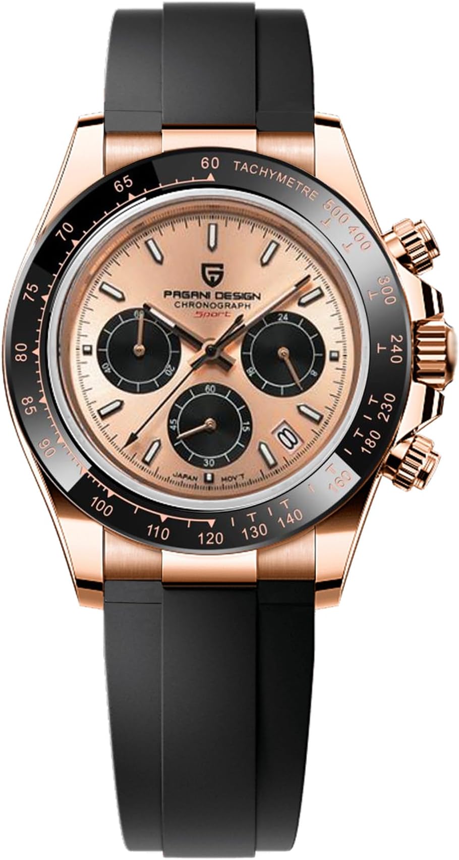 Pagani Design Men's Watch Sapphire Crystal Chronograph Stainless Steel Waterproof Luminous Watch Japanese Movement Men's Quartz Watch