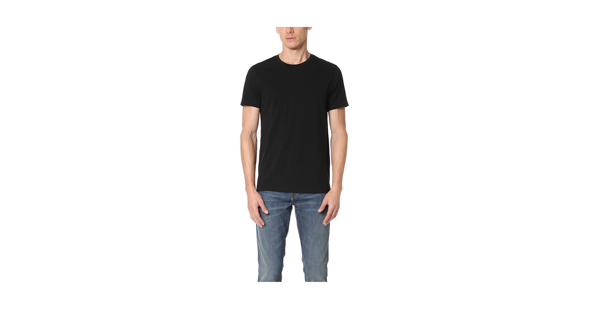 Vince, Men's, Crew Neck T-Shirt, Black, X-Small | Amazon.com