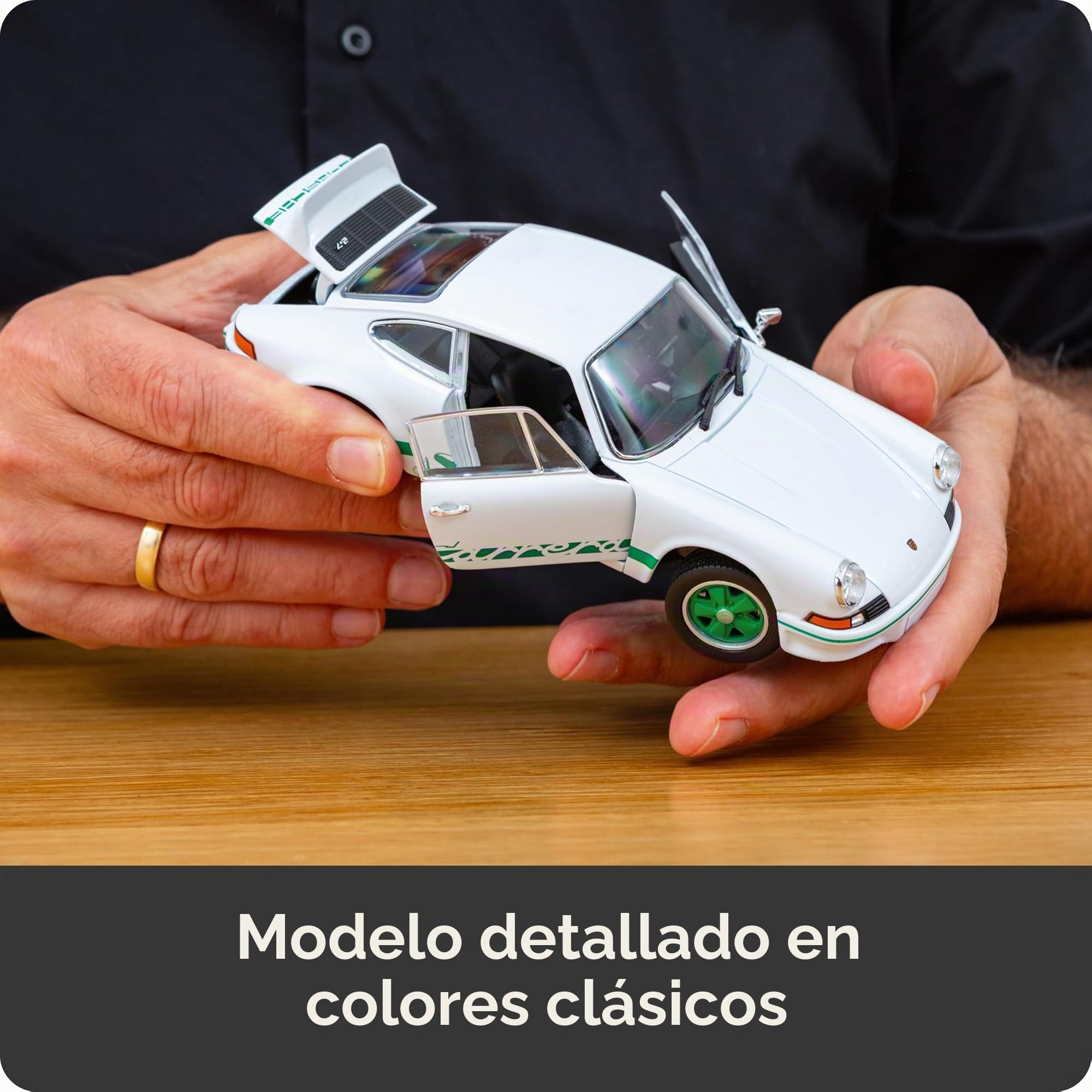 FRANZIS 67267 Porsche 911 Carrera RS 2.7 Build Your Legend - Maqueta Detallada (Incluye módulo de Sonido, iluminación LED, Libro de acompañamiento)
