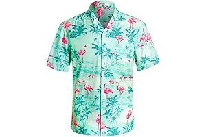 Men's Hawaiian Shirt: Embrace the Flamingo Paradise