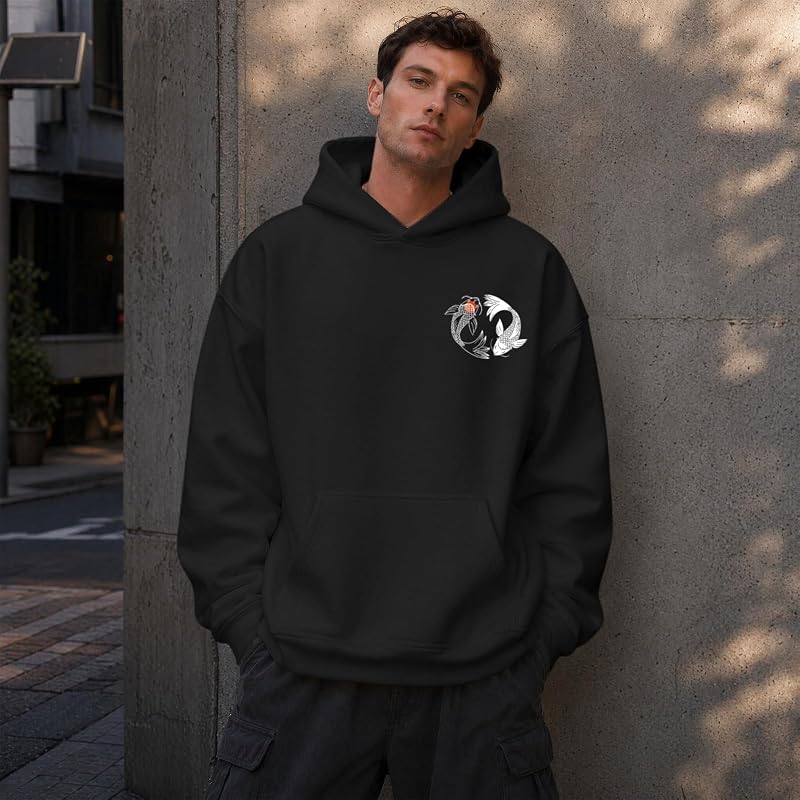 Kelxjia Men's Japanese Streetwear Hoodie Graphic Anime Cool Sweatshirt Tops image 6