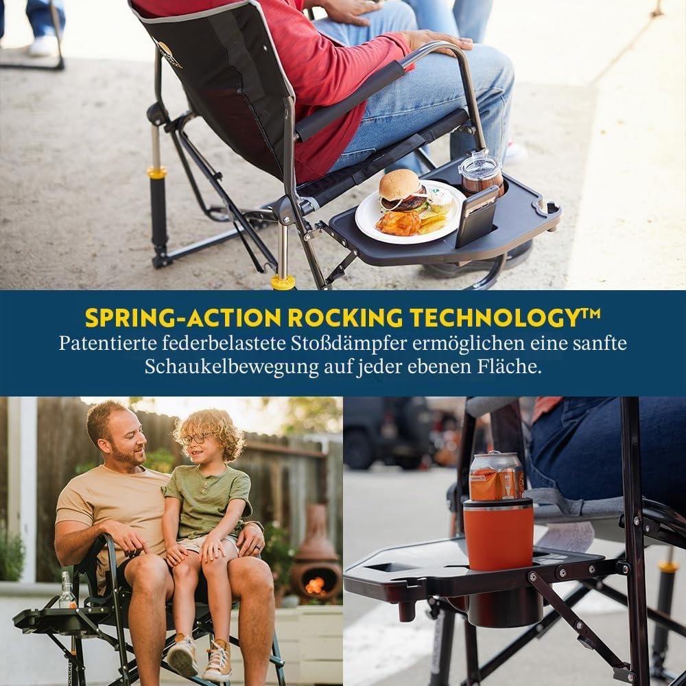 GCI Freestyle Rocker XL™ mit Beistelltisch Zimt