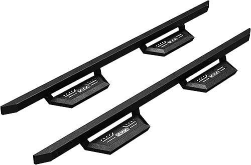 Miniatura 8 de KYX Estribos para Silverado 1500Sierra 1500Sierra 15002007-2019 SilveradoSierra 2500HD 3500HD de doble cabina extendida escalones laterales Nerf