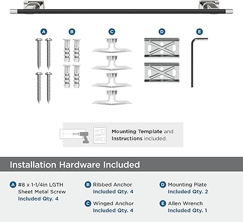 Vista 159 de Amerock BH26615PNBBZ Toallero de níquel pulido/champán dorado Toallero de 24 pulgadas (24.016 in) Esquire Toallero de baño Accesorios