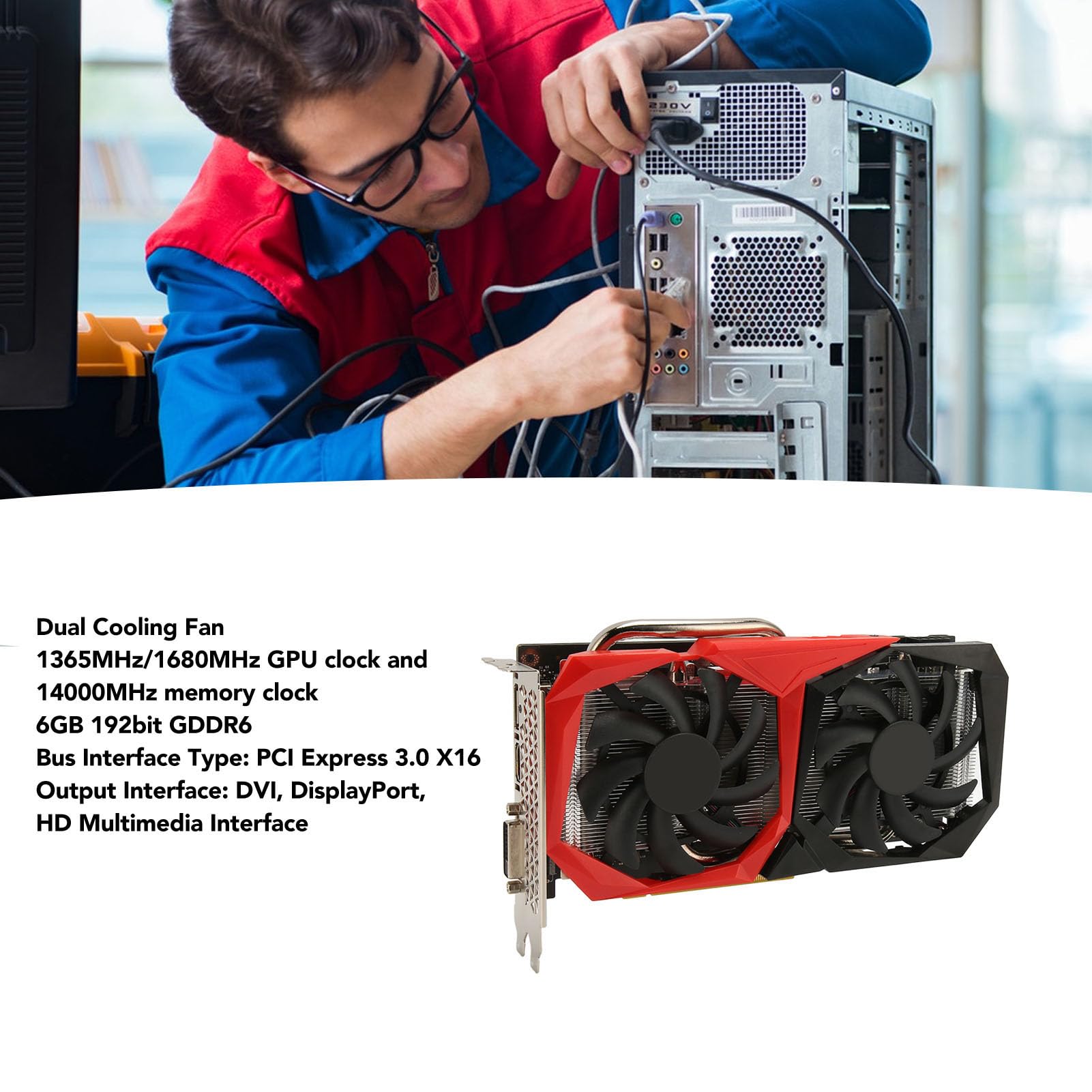 Amazon | RTX2060 6G グラフィックス カード、GDDR6 192 ビット