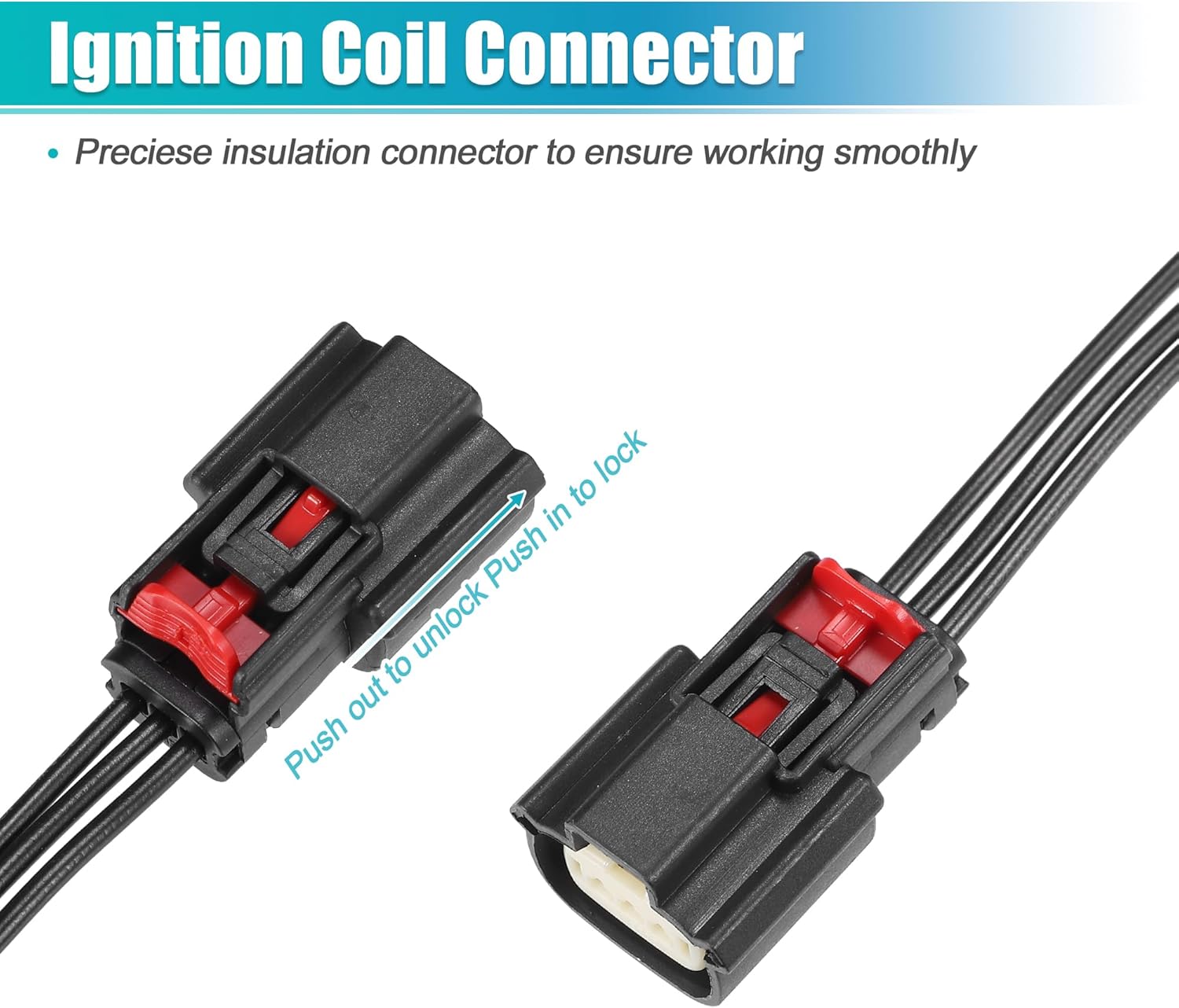 uxcell 8 Set Ignition Coil Connector for Ford Transit-350 HD 2015-2017 for Ford Transit-250 2015-2017 No.9U2Z14S411EA