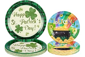 48-Count St. Patrick's Day Paper Plates