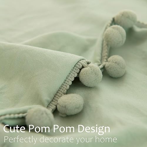 Miniatura 242 de Blue Body Pillow Cover Shabby Chic Long Pillow Case Cover Navy Blue Pom Poms Fringe Body Pillow case with Pocket Closure 20x54 inches(Body,Navy Blue)