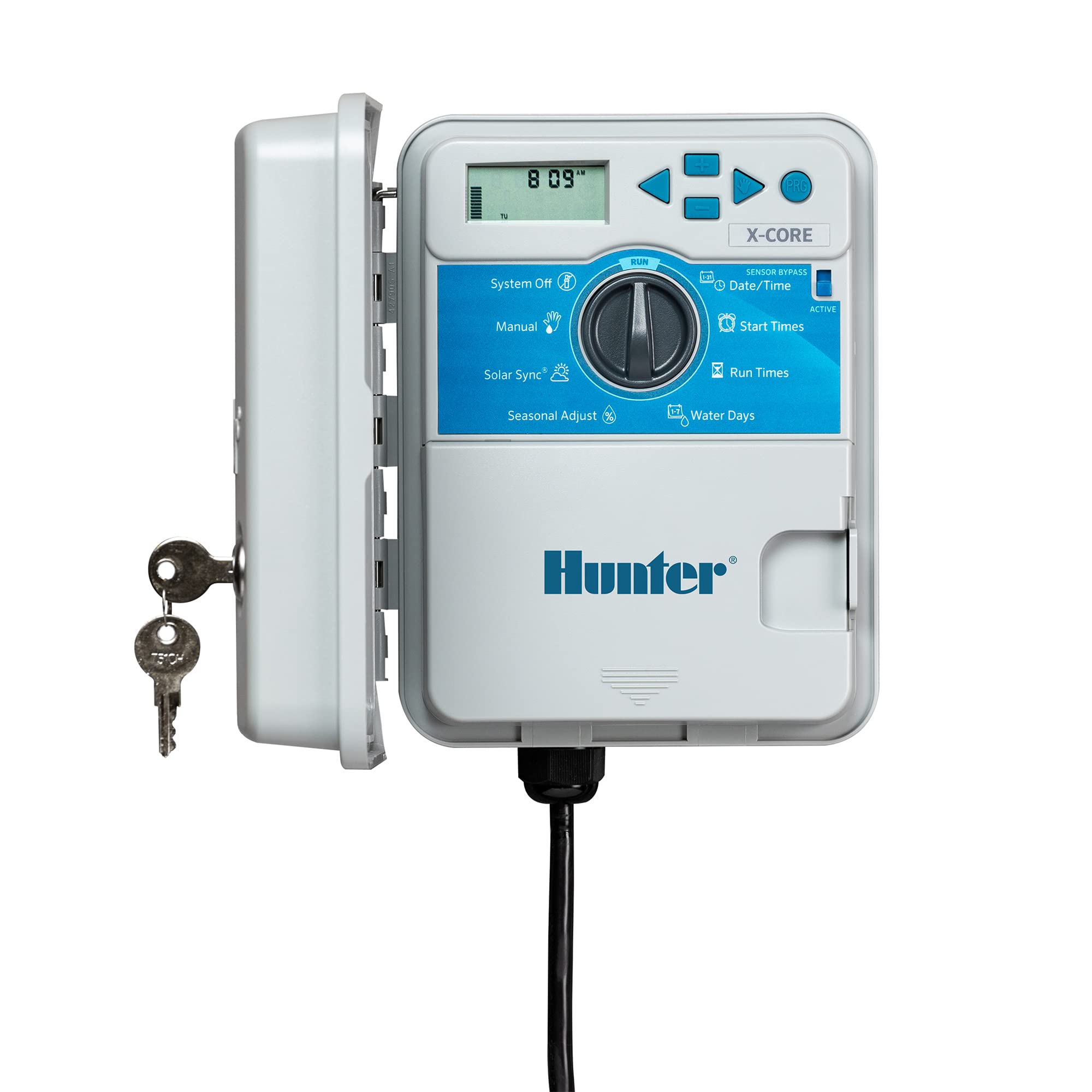 Hunter Beregnungscomputer, X-Core 401 4 Stationen (outdoor), Silberfarben