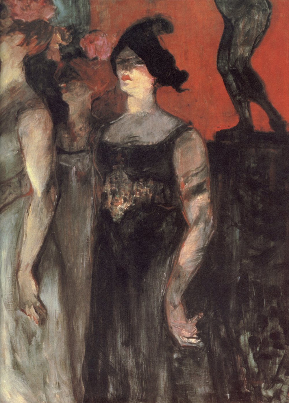 Poster Toulouse-Lautrec Woman in Black grand modèle pour habiller un grand mur de chambre