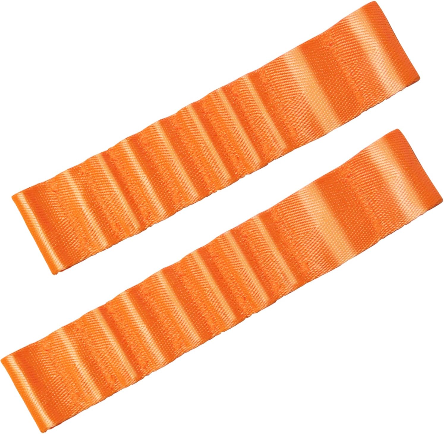 MOEBULB2PCS Adjustable Door Limiting Check Strap Nylon Belt Compatible with Jeep Wrangler TJ JK JL Left & Right Heavy Duty Strong Load 1000 Lb - Orange