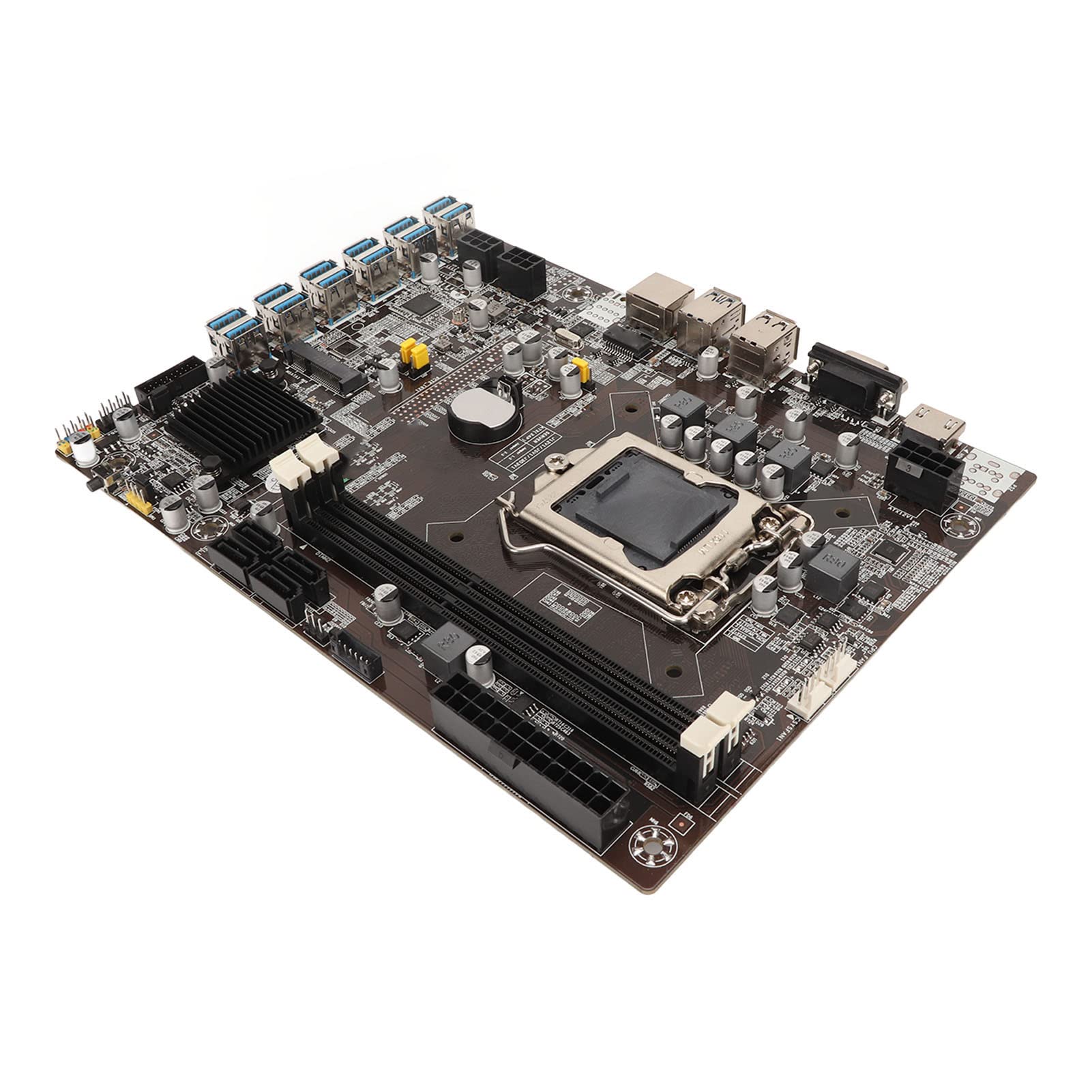 Płyta Główna do Gier, Mining Mainboard, Płyta Główna Komputera DDR3, 12 Interfejs USB 3.0, Interfejs Multimedialny HD Podwójne Wyjście Płyty Głównej do Komputerów Stacjonarnych
