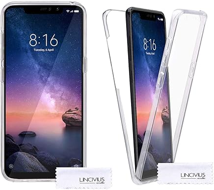 Lincivius Funda para Xiaomi Redmi Note 6 Pro, Carcasa TPU Full Cover 360 Compatible con Xiaomi Redmi Note 6 Pro, Grados Antigolpes Integral Silicona e acr?lico Fina Resistente Delanteros y Traseros Lincivius Funda para Xiaomi Redmi Note 6 Pro, Carcasa TPU Full Cover 360 Compatible con Xiaomi Redmi Note 6 Pro, Grados Antigolpes Integral Silicona e acr?lico Fina Resistente Delanteros y Traseros
