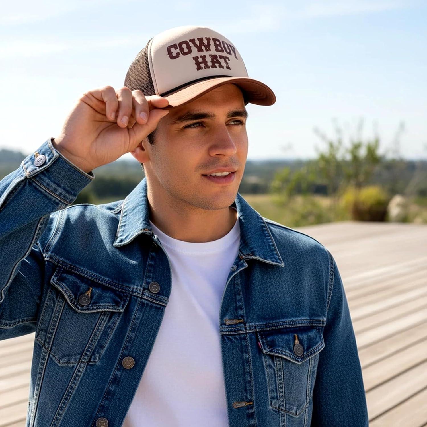 Cowboy Hat Trucker Cap