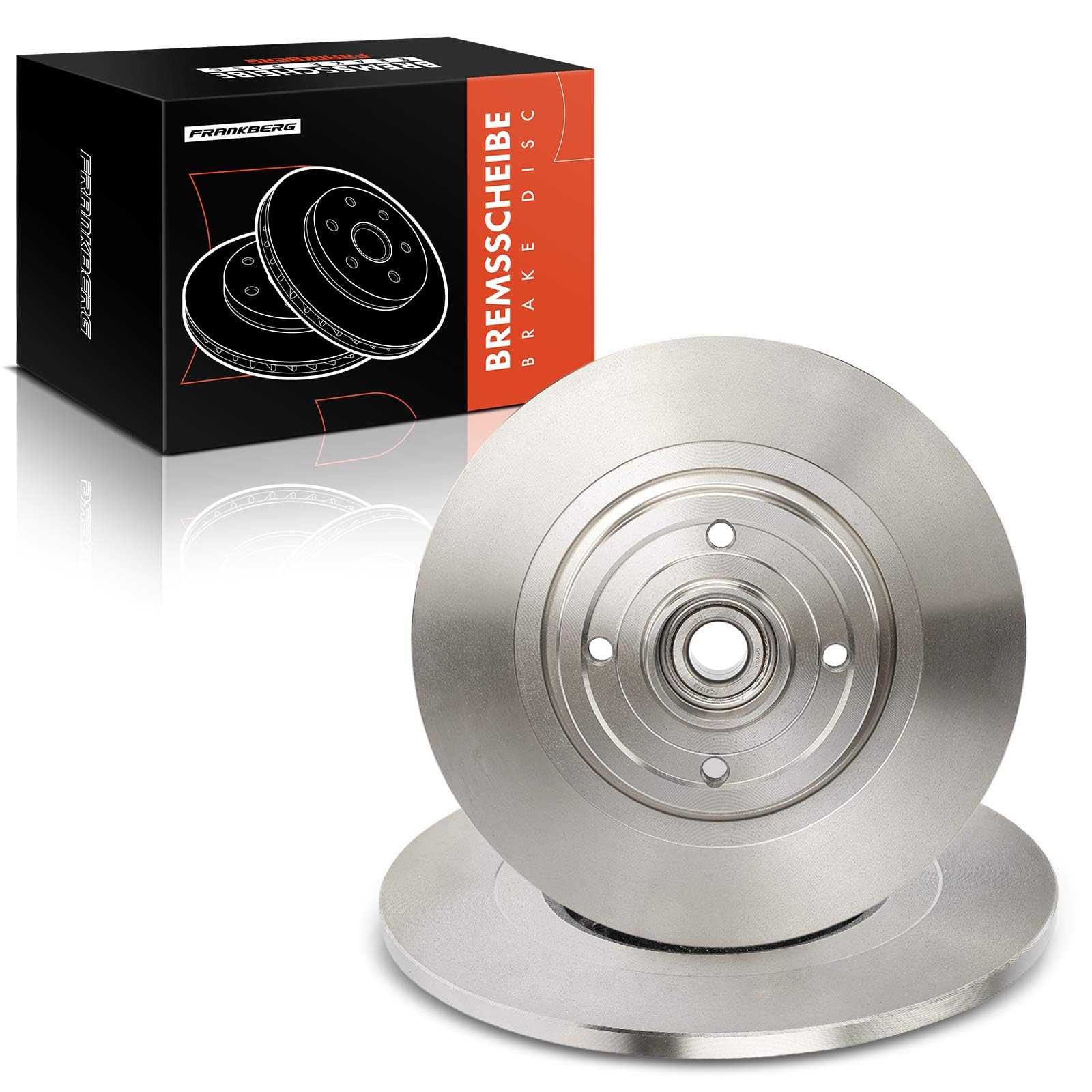 Frankberg Juego de discos de freno incl. 2x discos de freno traseros sólidos Ø270mm Compatible con M.e.g.a.n.e II Kombi KM0/1 Scénic II JM0/1 Kasten/Kombi KM Replace# 7701207898