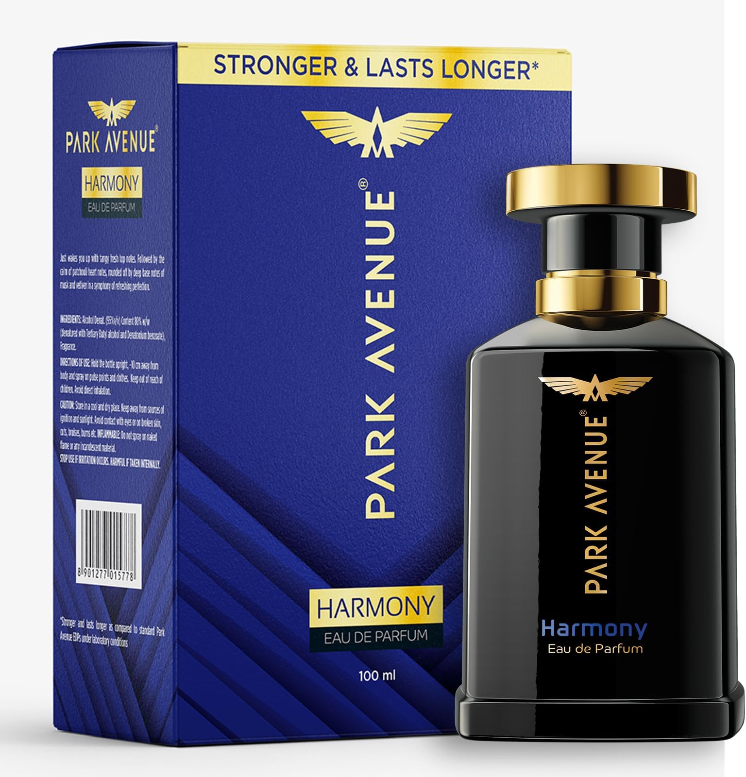 Harmony, Eau De Parfum Men, 100ml | Long Lasting Perfume for Men | Premium Luxury Fragrance Scent | Aromatic Blend of Patchouli, Musk & Vetiver | Suitable for Every Occasion