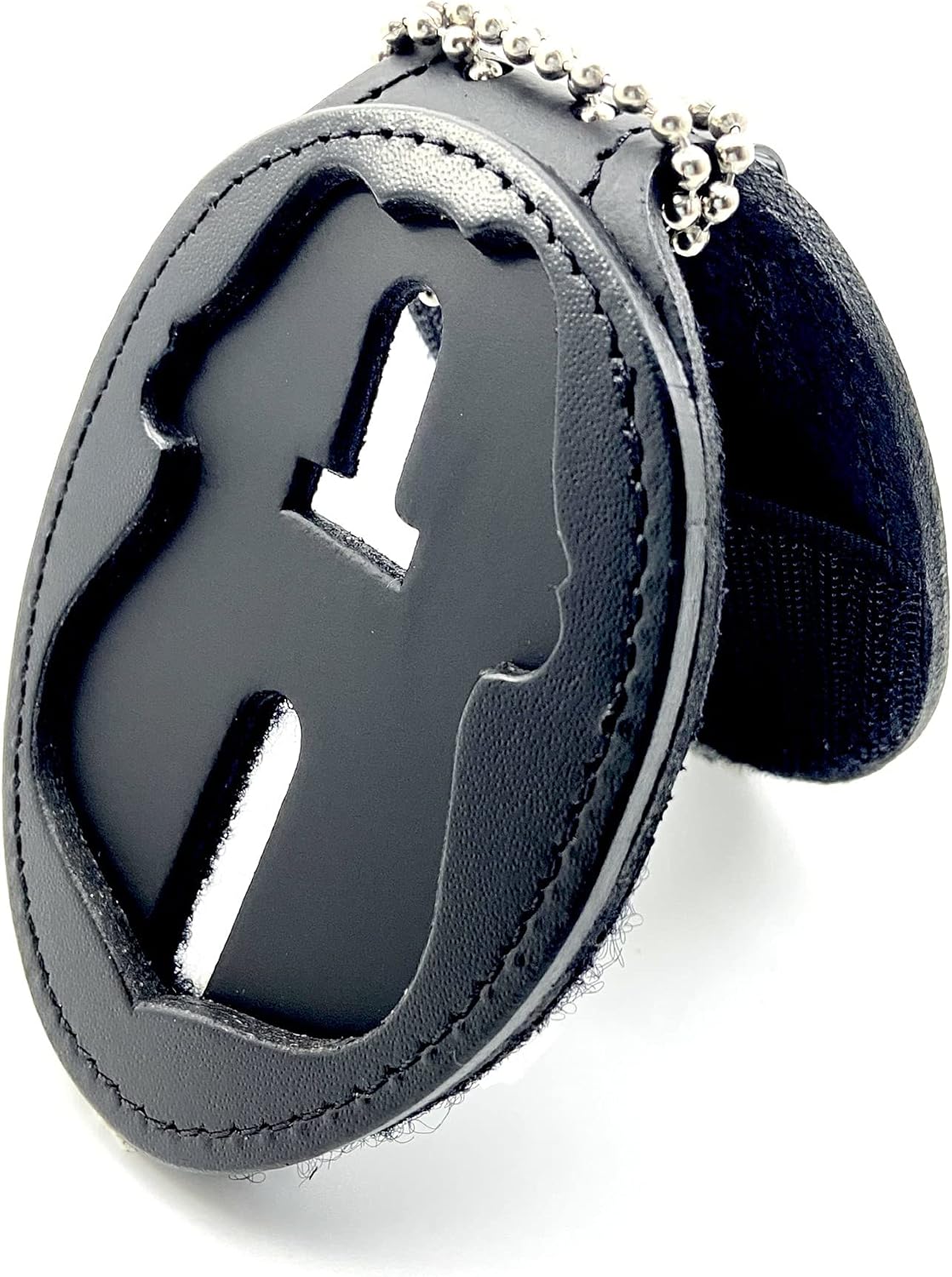 Perfect Fit Shield Wallets Tampa Police Florida TPD Clip On Badge Holder with Neck Chain (Cut-Out # PF 208)